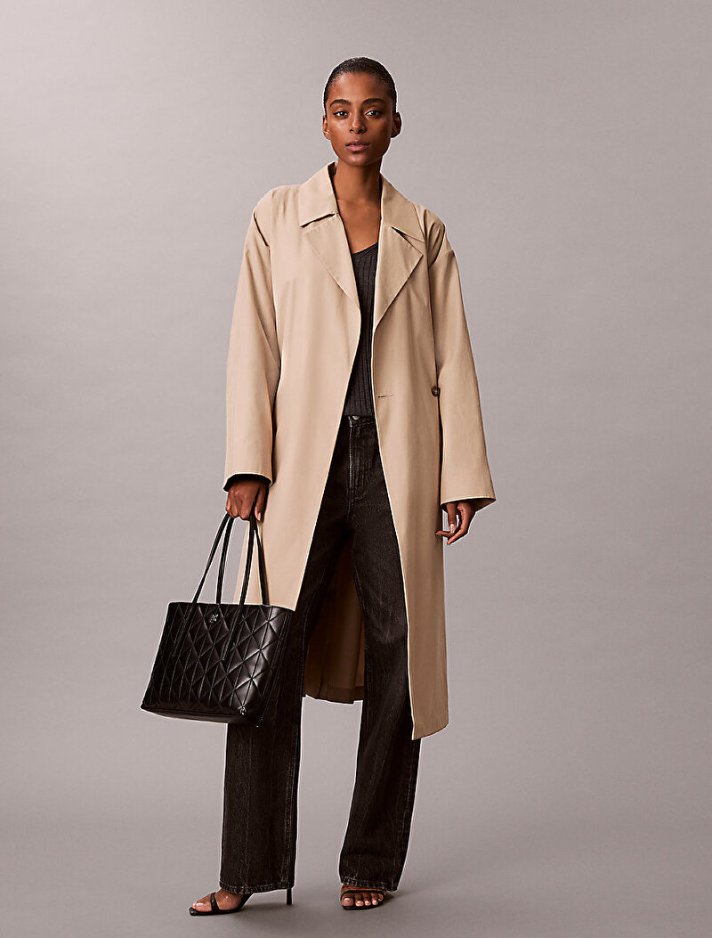 Calvin Klein Siyah Renkli Kadın Quilted Small Tote Çanta