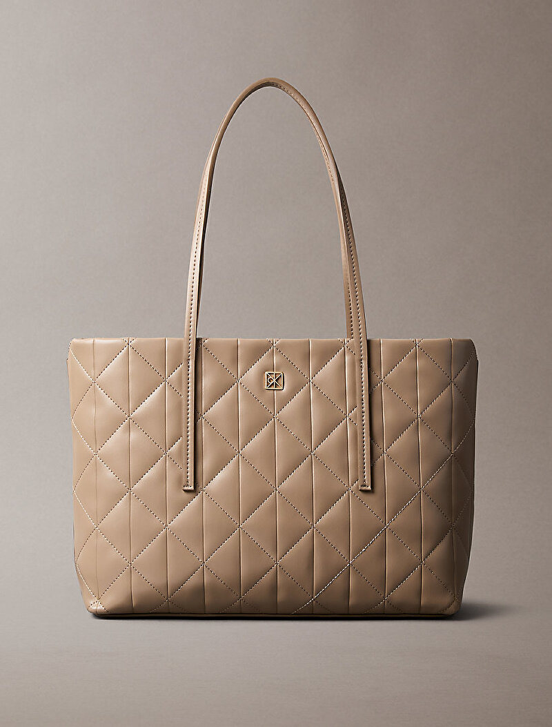 Kadın Quilted Small Tote Çanta