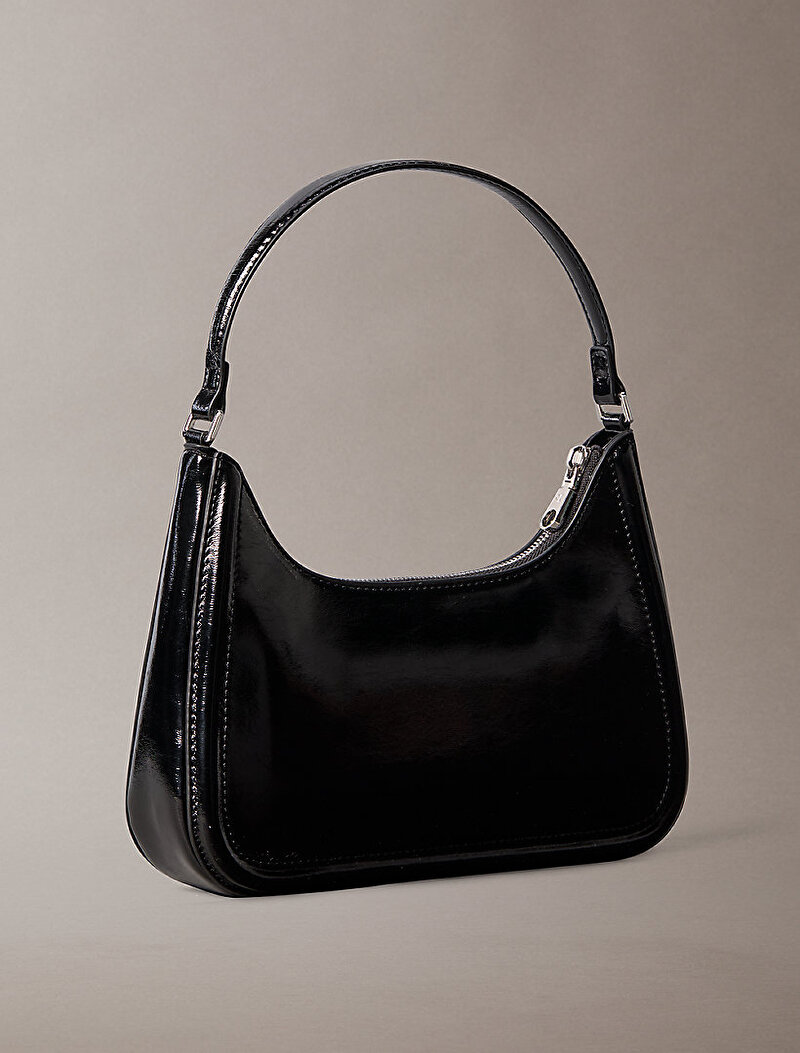 Calvin Klein Siyah Renkli Kadın Bold Ck Metallic Omuz Çantası