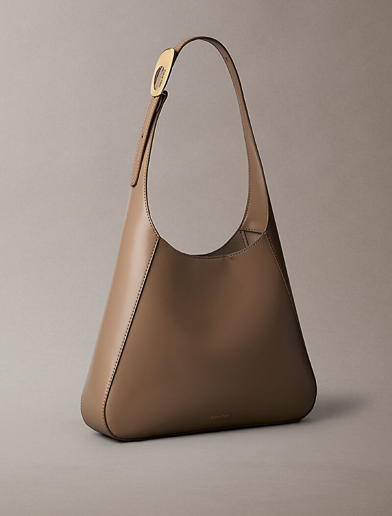 Calvin Klein Bej Renkli Kadın Hardware Adj Strap Omuz Çantası