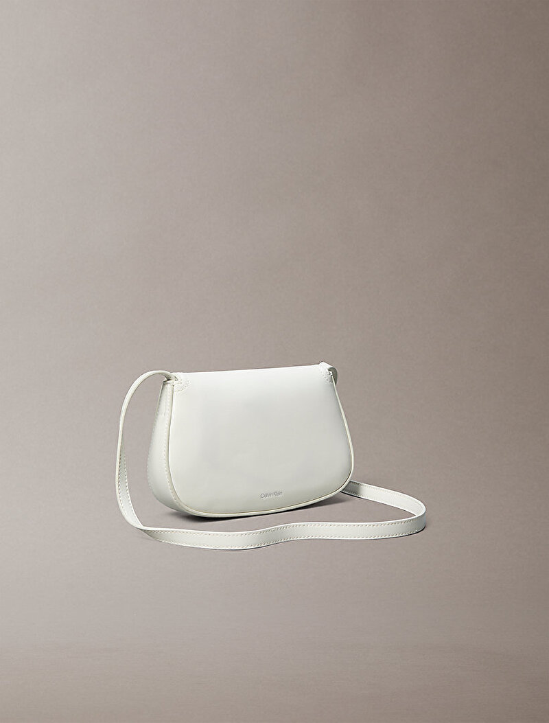 Calvin Klein Beyaz Renkli Kadın Ck Flap Camera Çantası