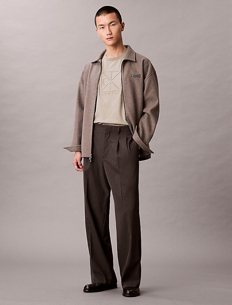 Calvin Klein Bej Renkli Erkek Rlexed Premium T-shirt