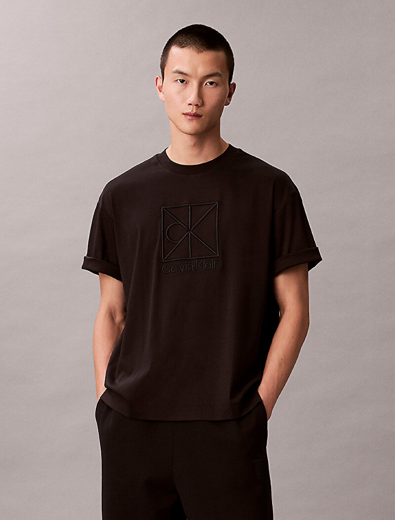 Calvin Klein Siyah Renkli Erkek Rlexed Premium T-shirt
