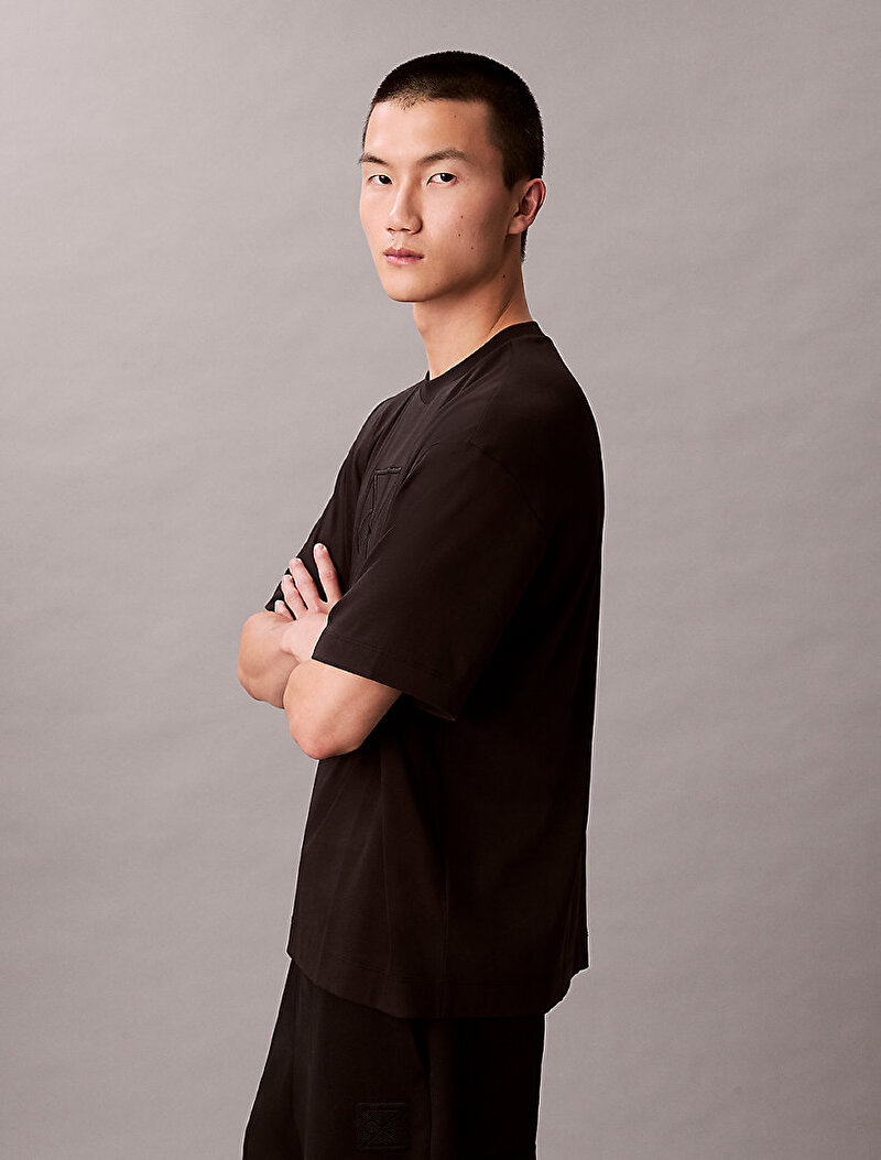 Calvin Klein Siyah Renkli Erkek Rlexed Premium T-shirt