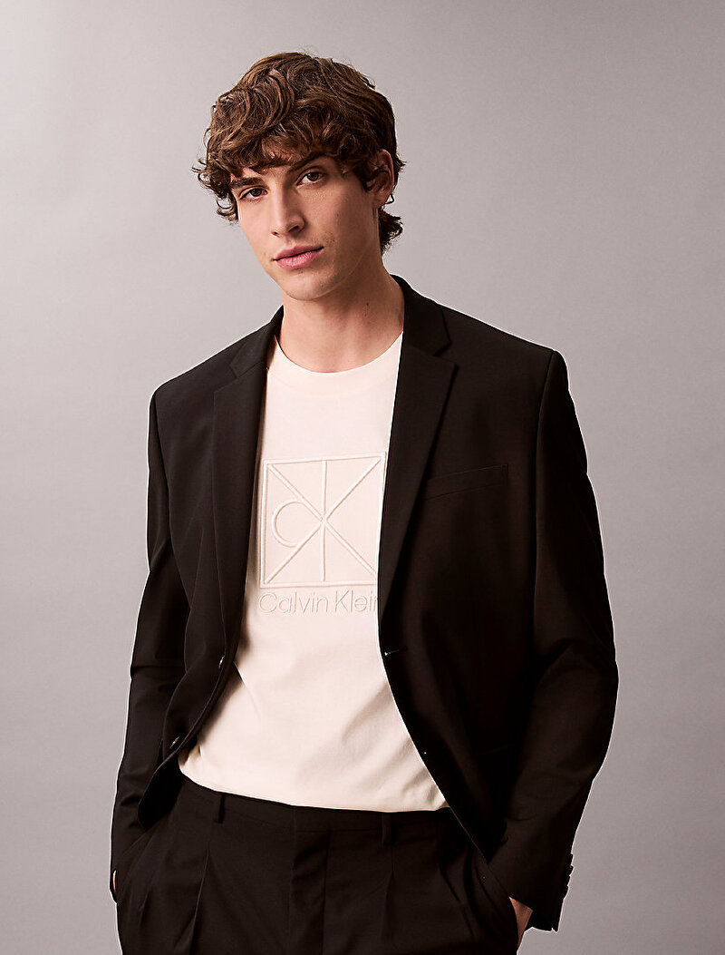 Calvin Klein Bej Renkli Erkek Rlexed Premium T-shirt