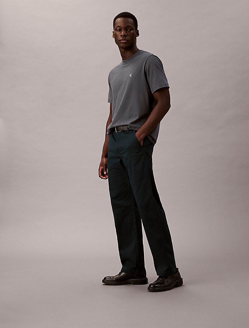 Calvin Klein Lacivert Renkli Erkek 90s Straight Twill Pantolon