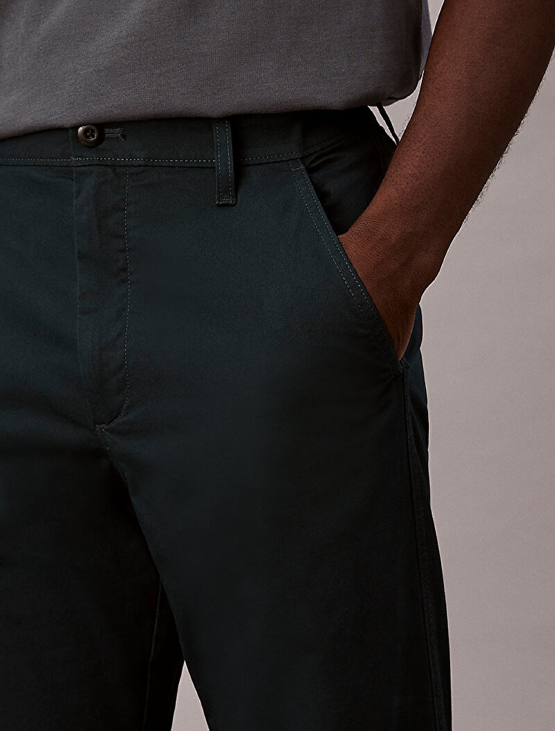 Calvin Klein Lacivert Renkli Erkek 90s Straight Twill Pantolon