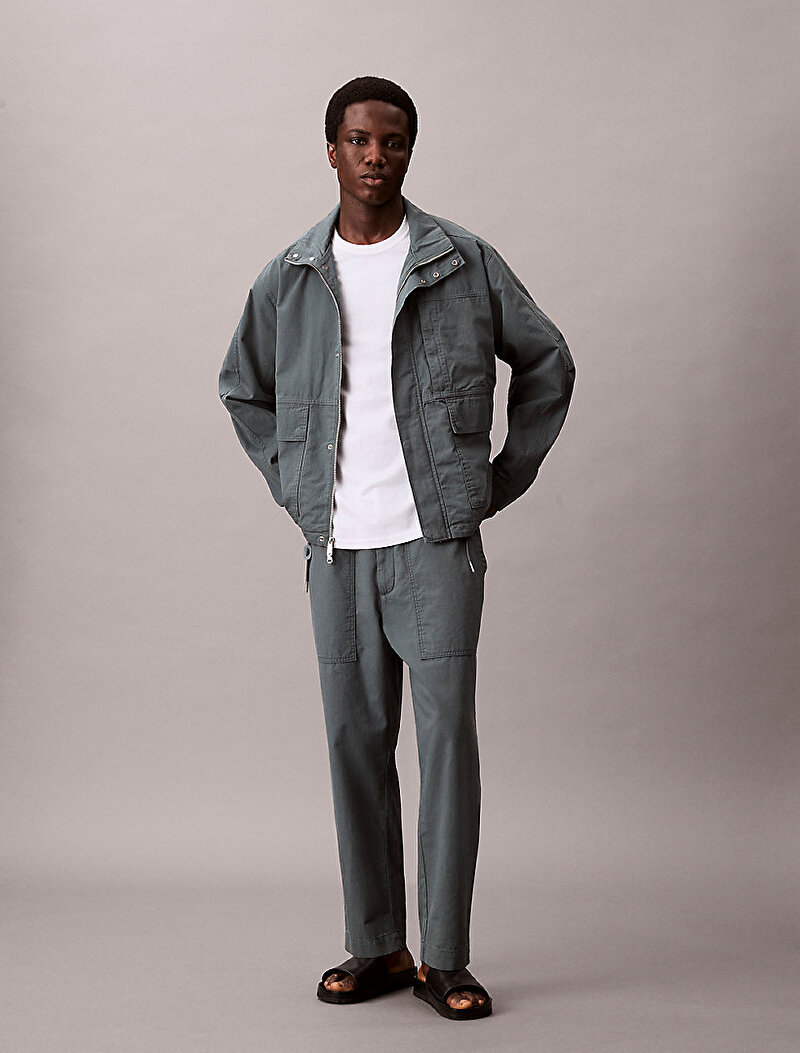 Calvin Klein Beyaz Renkli Erkek Easy Monogram T-shirt