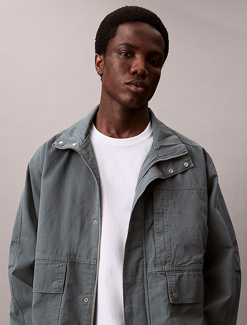 Calvin Klein Beyaz Renkli Erkek Easy Monogram T-shirt