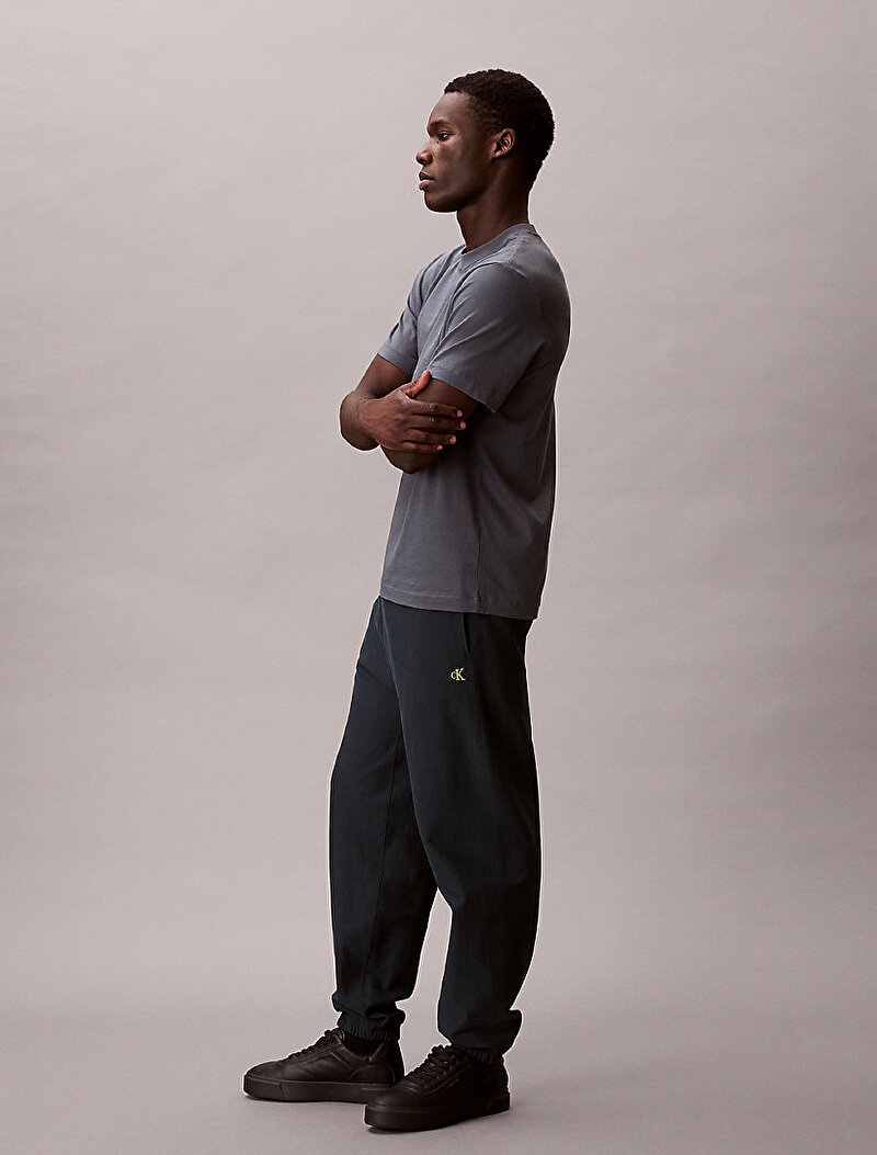 Calvin Klein Lacivert Renkli Erkek Premium Terry Monogram Eşofman Altı