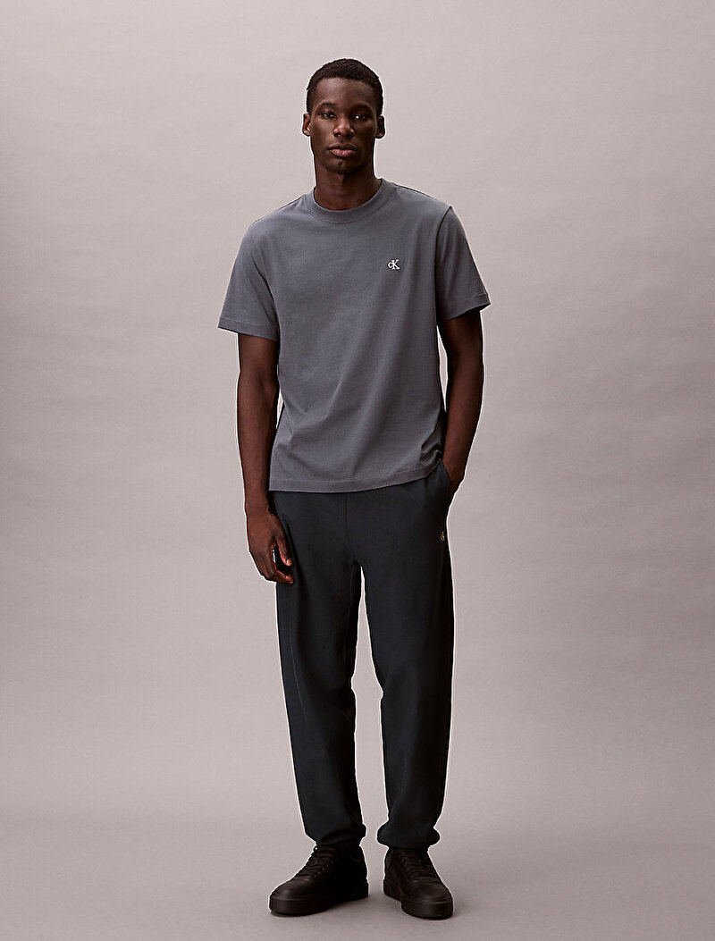 Calvin Klein Lacivert Renkli Erkek Premium Terry Monogram Eşofman Altı