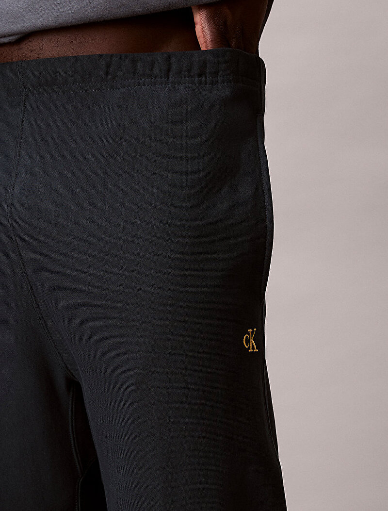 Calvin Klein Lacivert Renkli Erkek Premium Terry Monogram Eşofman Altı