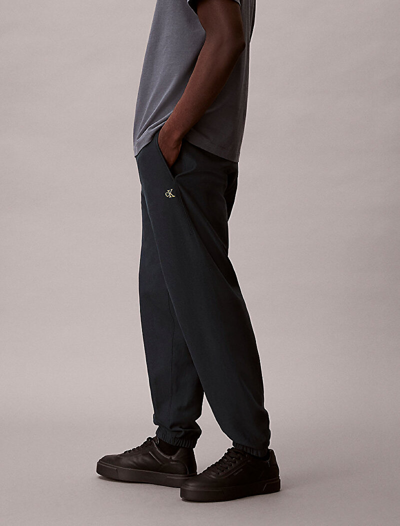 Calvin Klein Lacivert Renkli Erkek Premium Terry Monogram Eşofman Altı