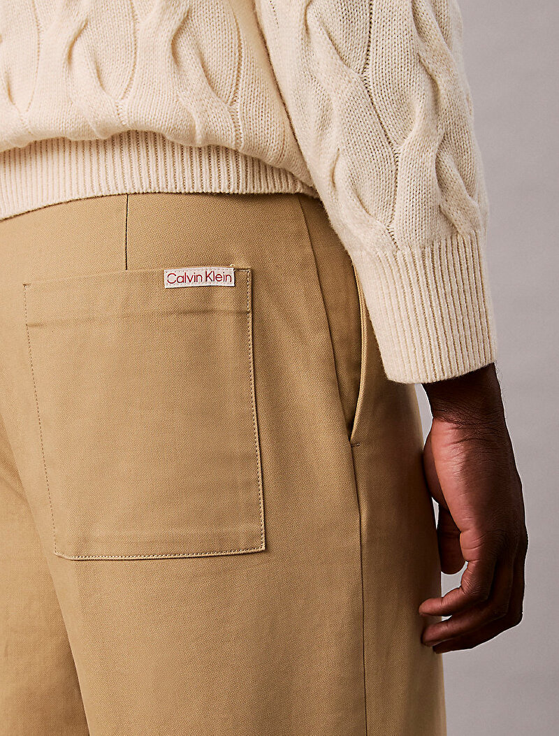 Calvin Klein Bej Renkli Erkek 90s Straight Pantolon