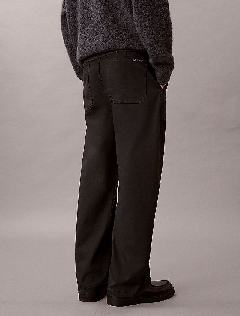 Calvin Klein Siyah Renkli Erkek Barrel Utility Pantolon