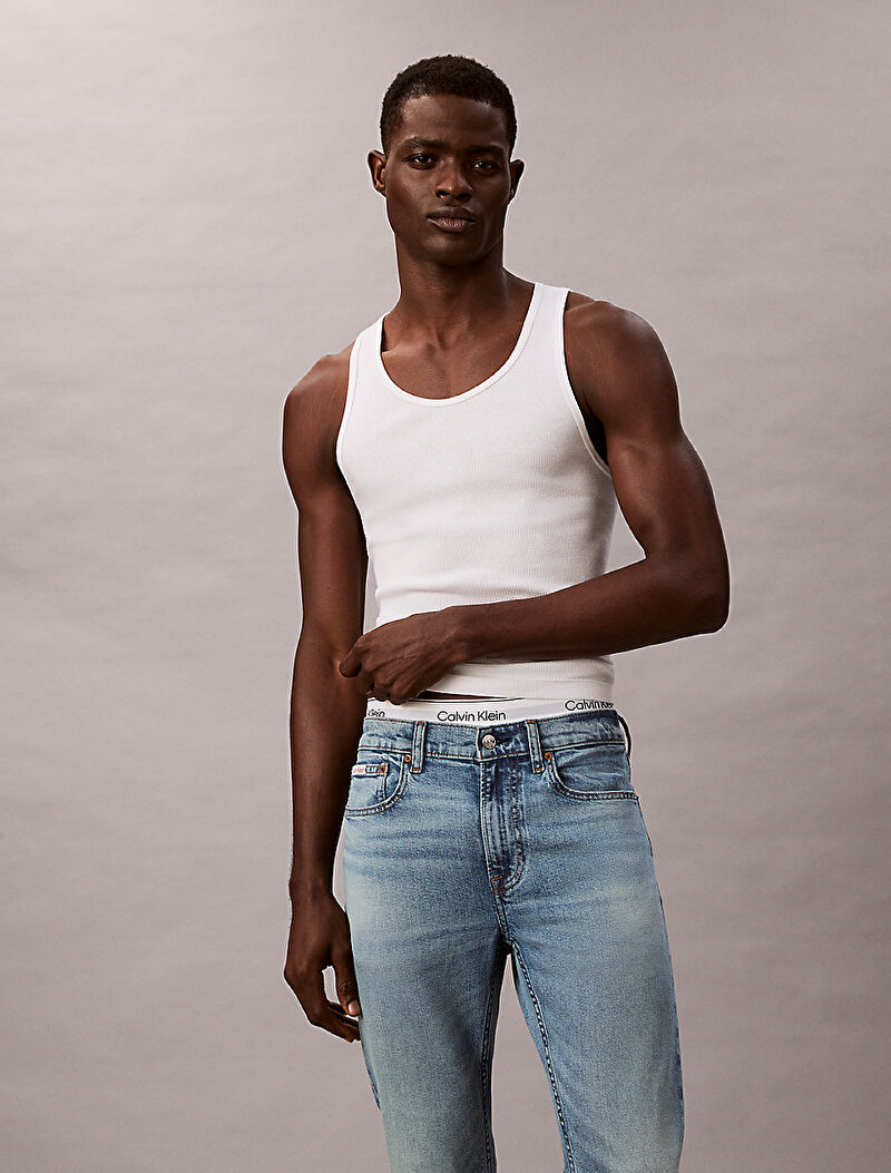 Calvin Klein Mavi Renkli Erkek Slim Taper Dispatcher Jean Pantolon