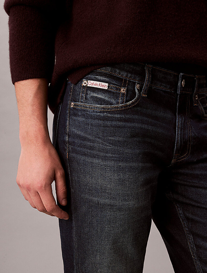 Calvin Klein Mavi Renkli Erkek Slim Vine Street Jean Pantolon