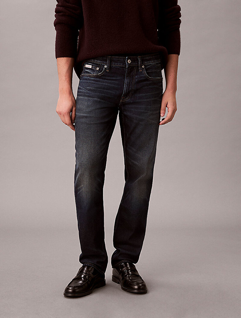 Calvin Klein Mavi Renkli Erkek Slim Vine Street Jean Pantolon