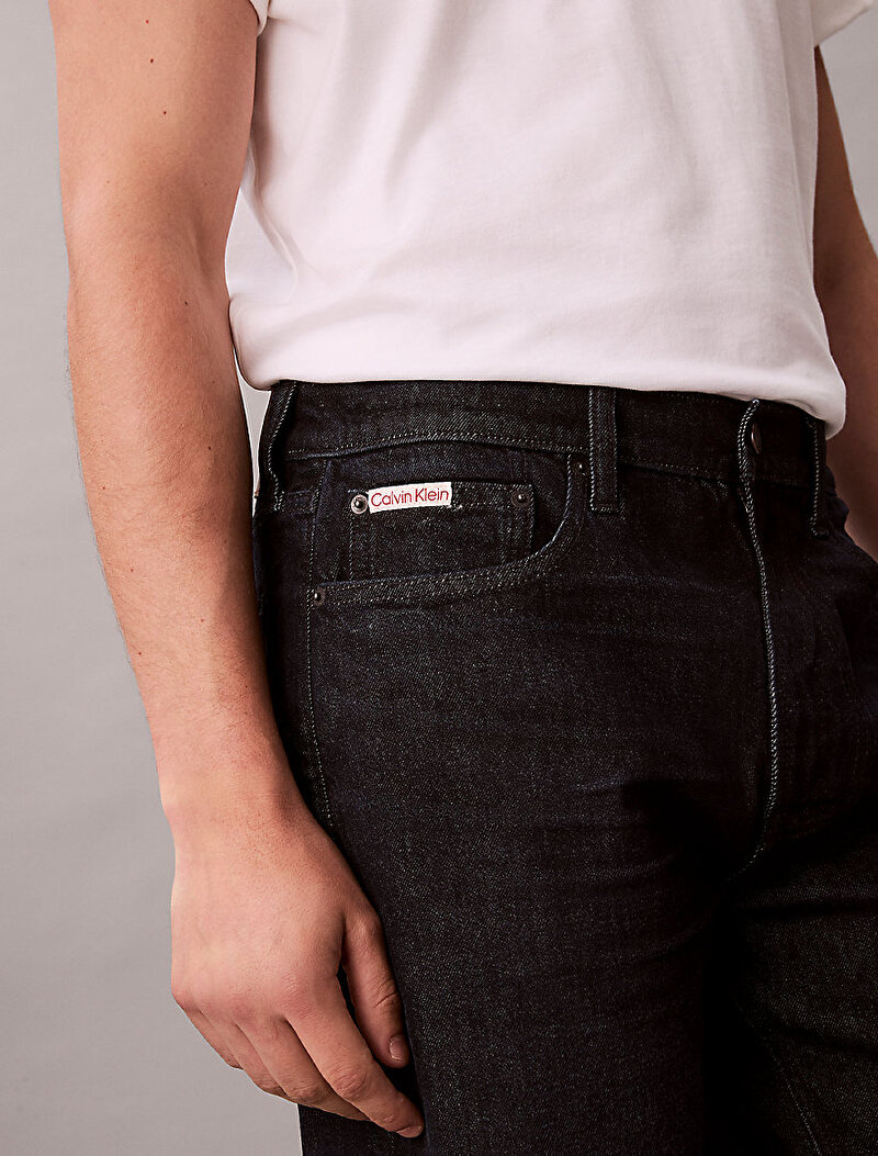 Calvin Klein Siyah Renkli Erkek Standard Straight Gothic Jean Pantolon