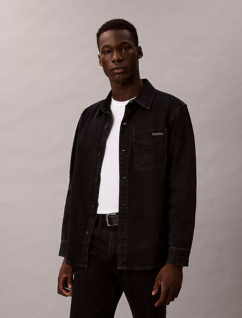 Calvin Klein Mavi Renkli Erkek Blue Black Stone Gömlek