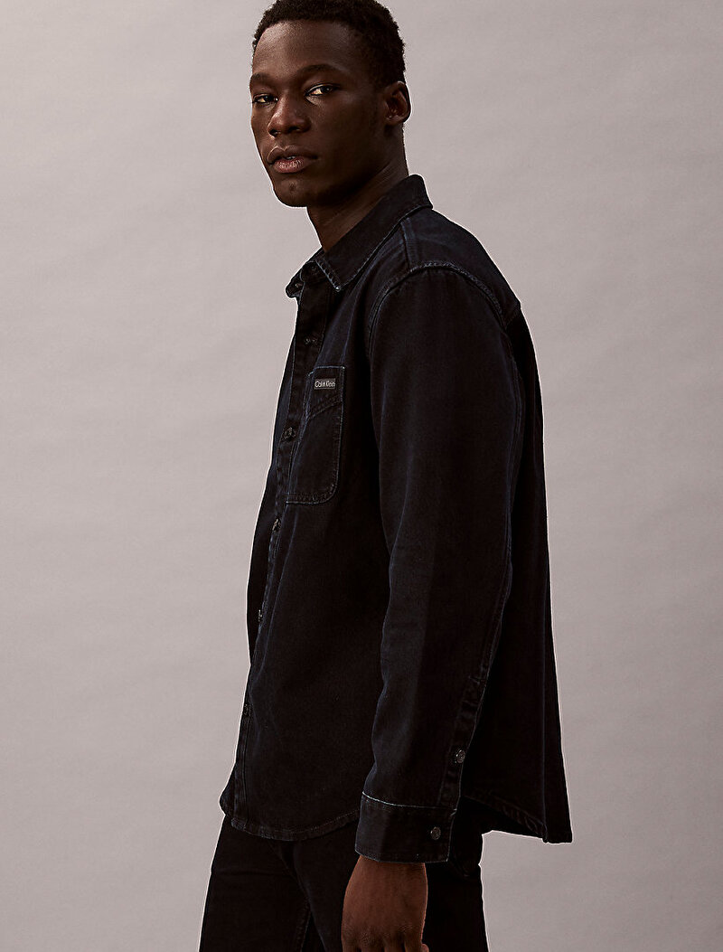 Calvin Klein Mavi Renkli Erkek Blue Black Stone Gömlek