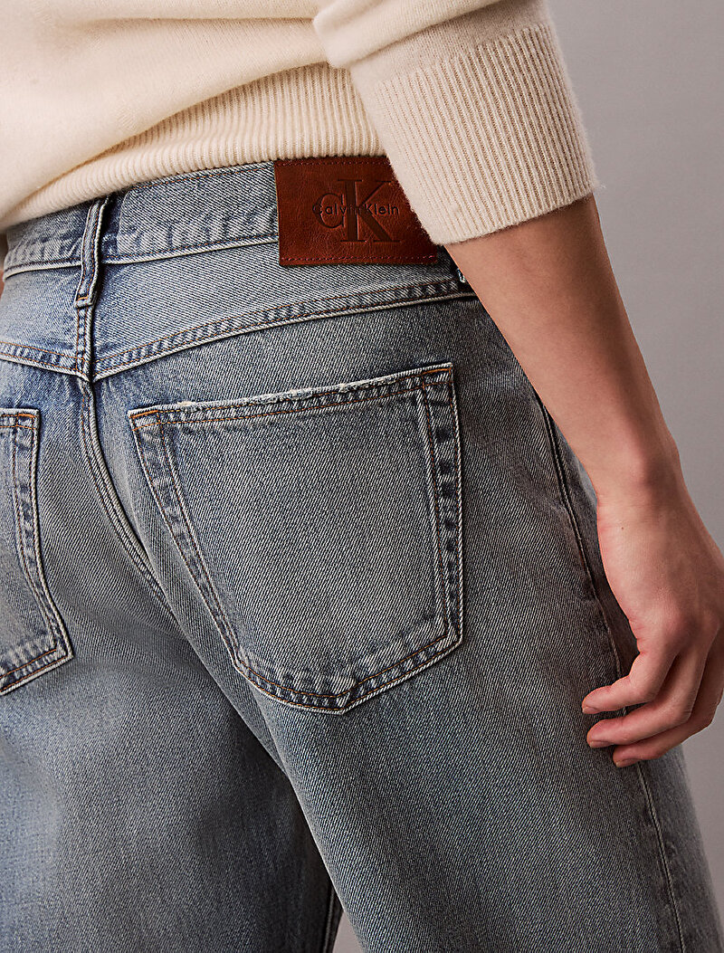 Calvin Klein Bej Renkli Erkek 90S Straight Vintage Jean Pantolon