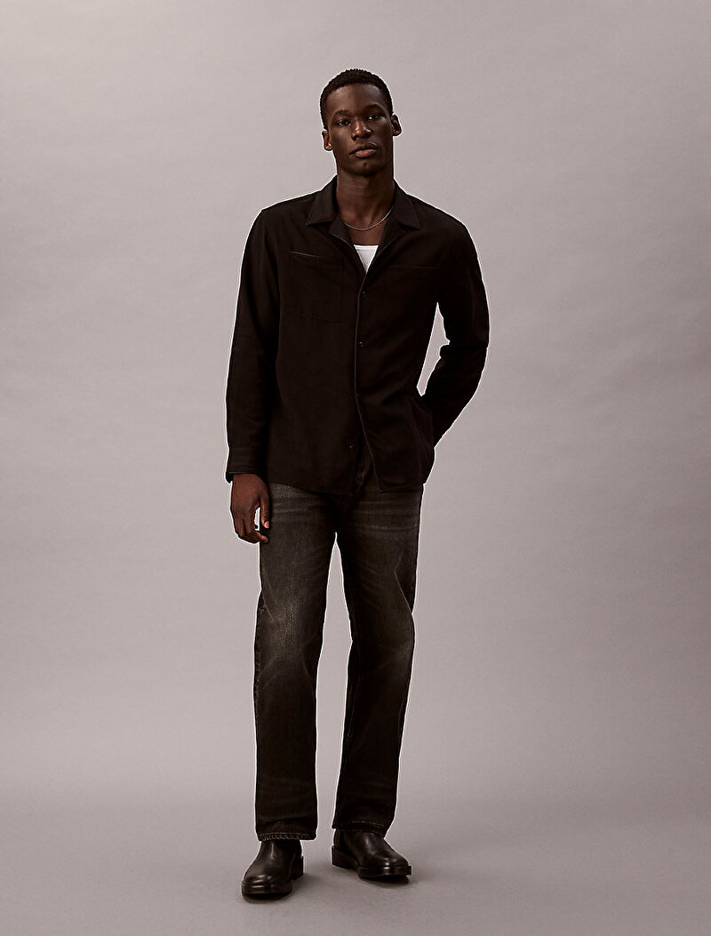 Calvin Klein Siyah Renkli Erkek 90S Straight Klein Jean Pantolon