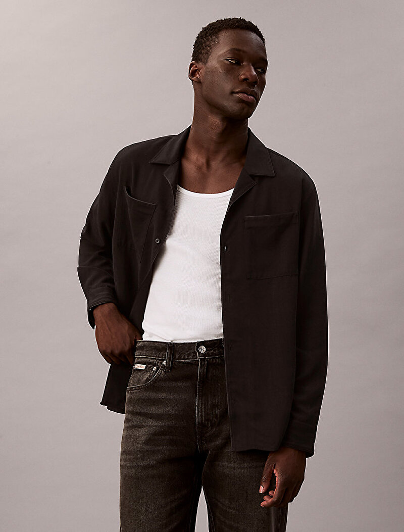 Calvin Klein Siyah Renkli Erkek 90S Straight Klein Jean Pantolon