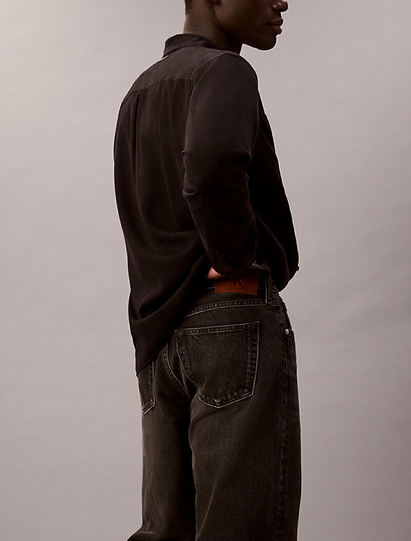 Calvin Klein Siyah Renkli Erkek 90S Straight Klein Jean Pantolon