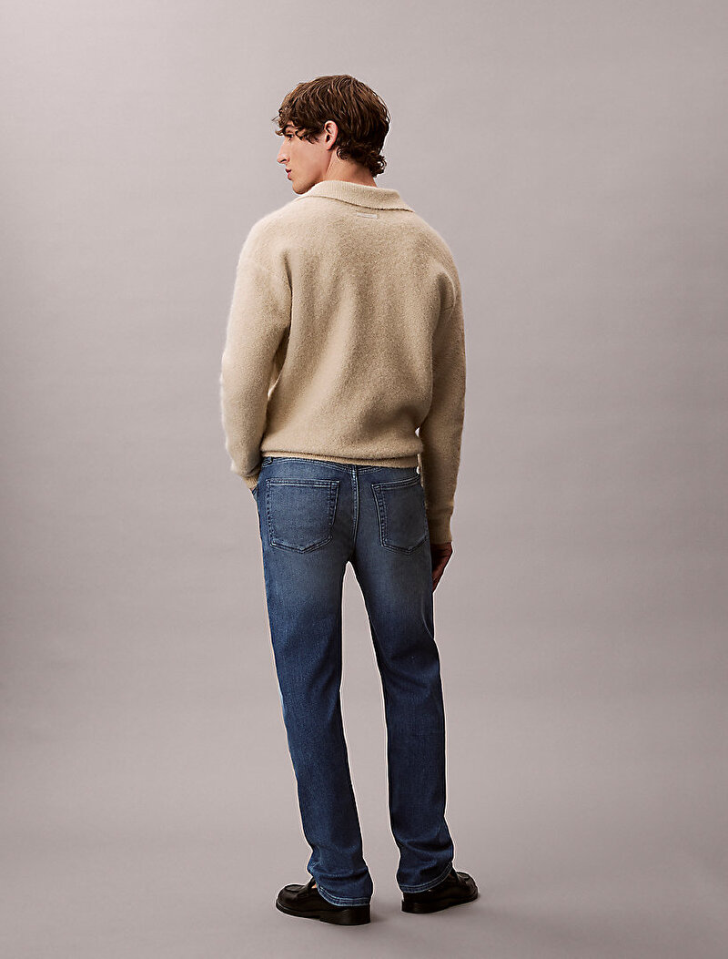 Calvin Klein Bej Renkli Erkek Standard Straight Jean Pantolon