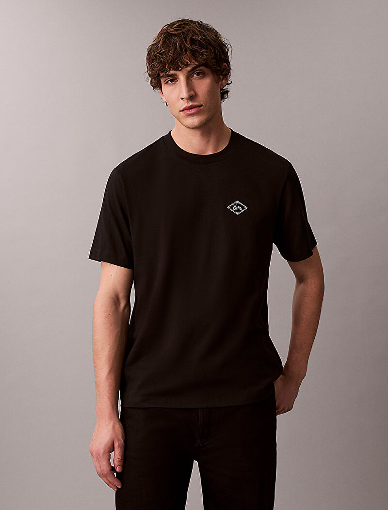 Calvin Klein Siyah Renkli Erkek 20s Calvin Match T-shirt