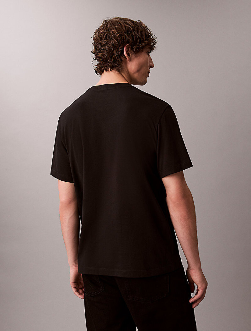 Calvin Klein Siyah Renkli Erkek 20s Calvin Match T-shirt
