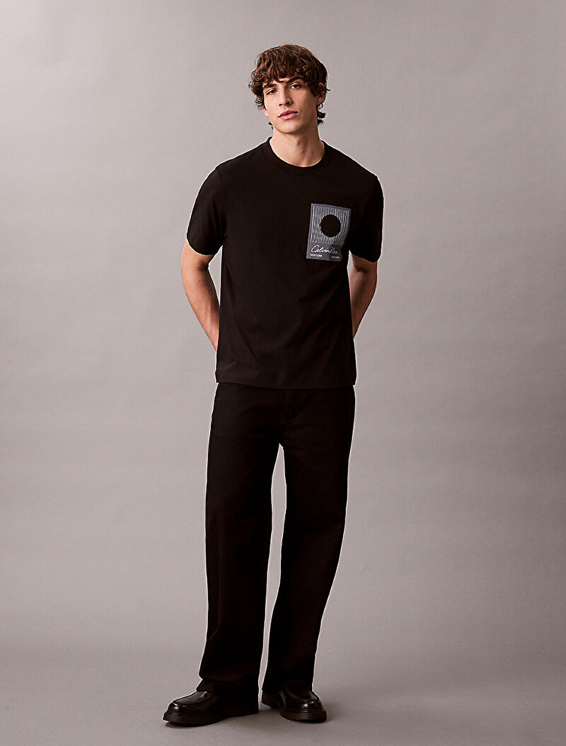 Calvin Klein Siyah Renkli Erkek 20s Calvin Klein T-shirt