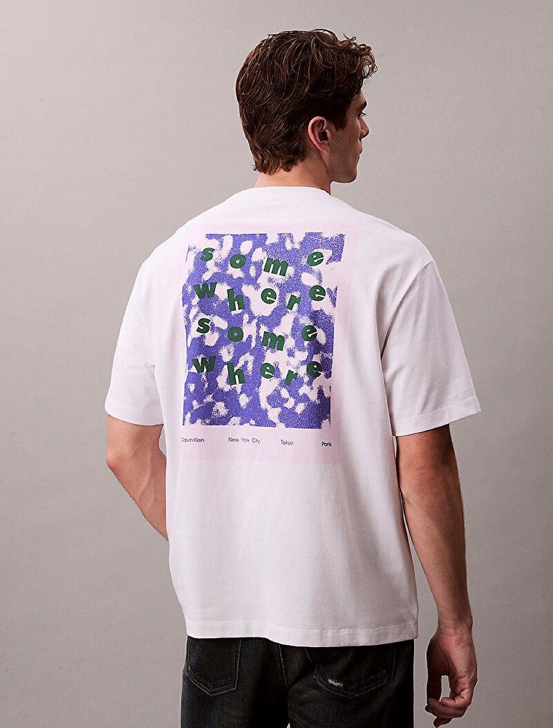 Calvin Klein Beyaz Renkli Erkek 16s Calvin T-shirt