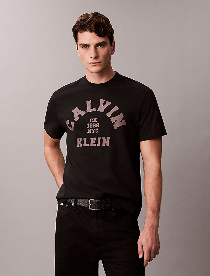 Calvin Klein Siyah Renkli Erkek 20s Calvin T-shirt