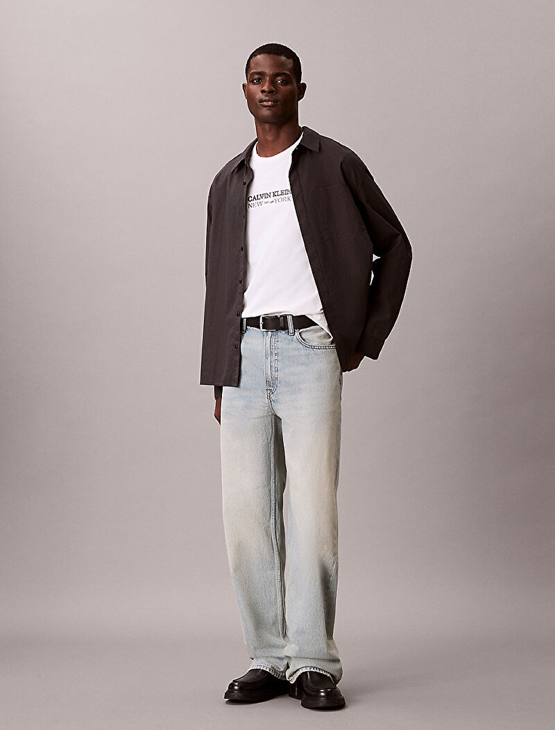 Calvin Klein Beyaz Renkli Erkek 20s T-shirt