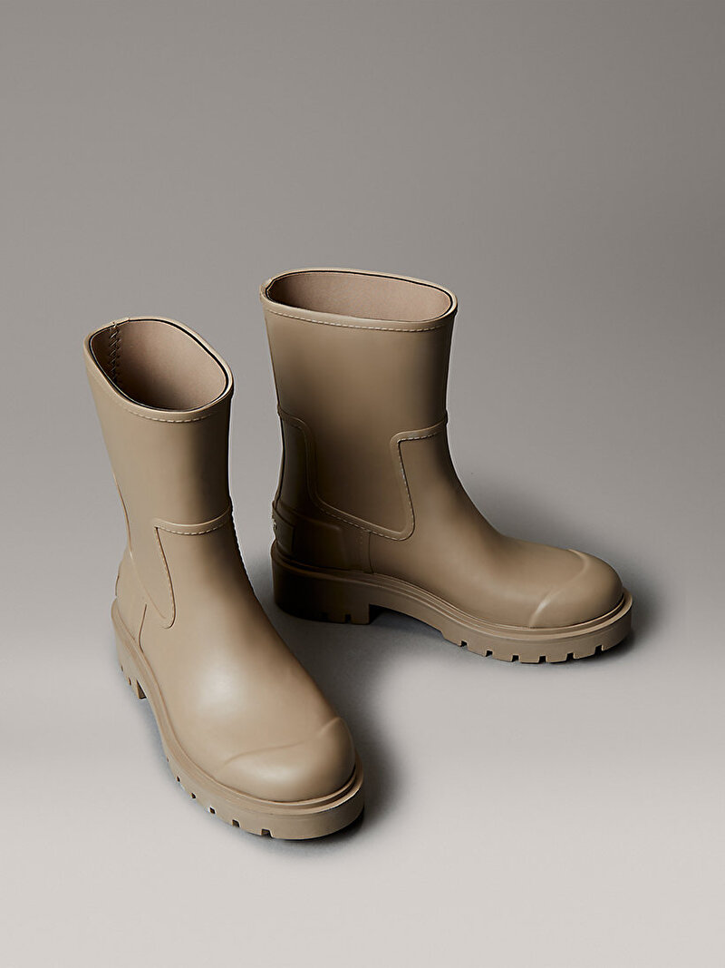 Calvin Klein Bej Renkli Kadın Mid Rainboot Rubber Bot