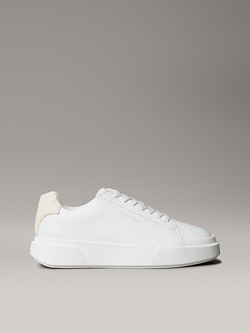 Calvin Klein Beyaz Renkli Kadın Chunky Cupsole Laceup Sneaker