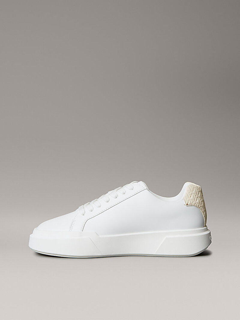 Calvin Klein Beyaz Renkli Kadın Chunky Cupsole Laceup Sneaker