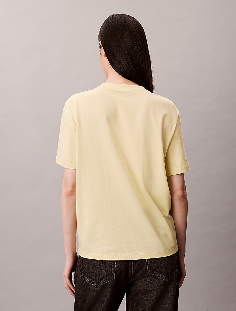 Calvin Klein Sarı Renkli Kadın Classic Graphic T-shirt