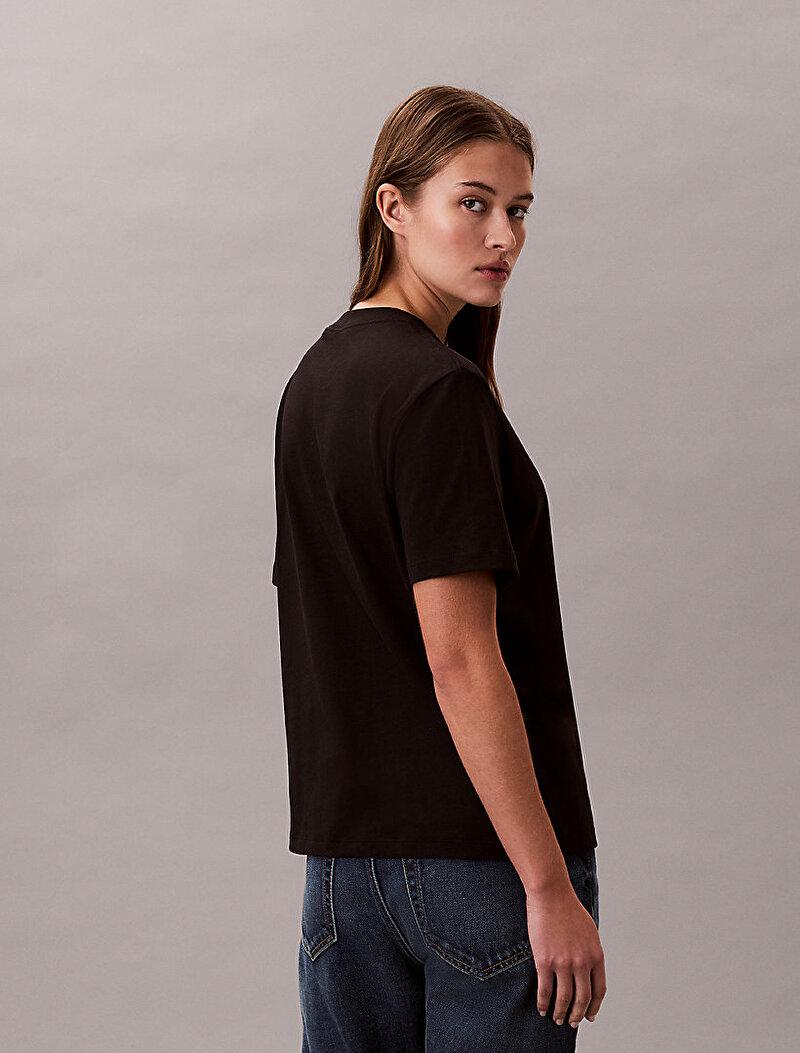 Calvin Klein Siyah Renkli Kadın Classic Graphic T-shirt