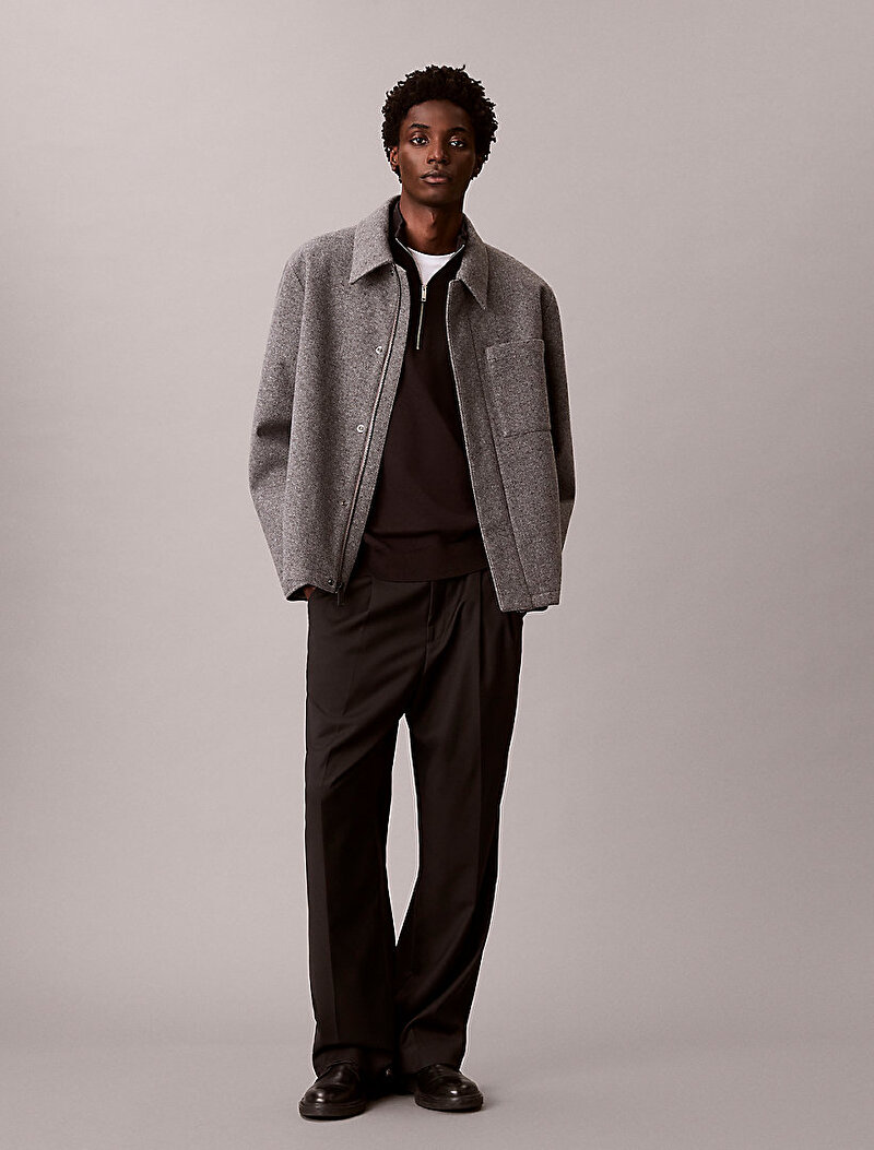 Calvin Klein Gri Renkli Erkek Filled Tech Woo Kaban