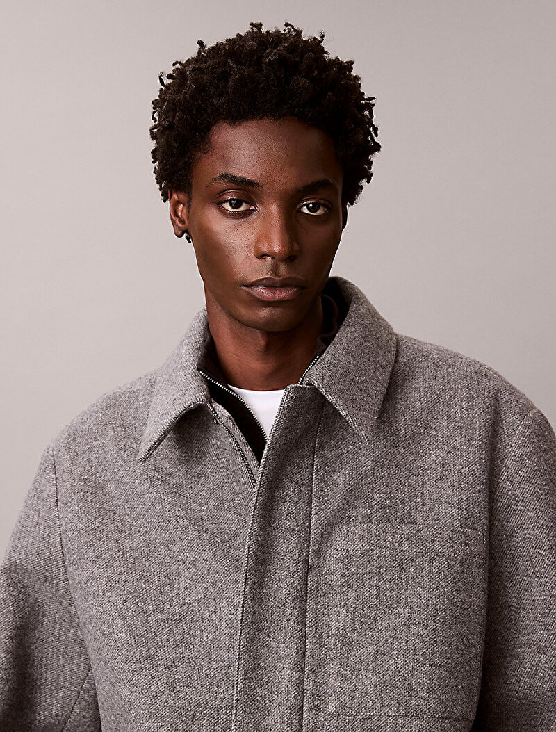 Calvin Klein Gri Renkli Erkek Filled Tech Woo Kaban