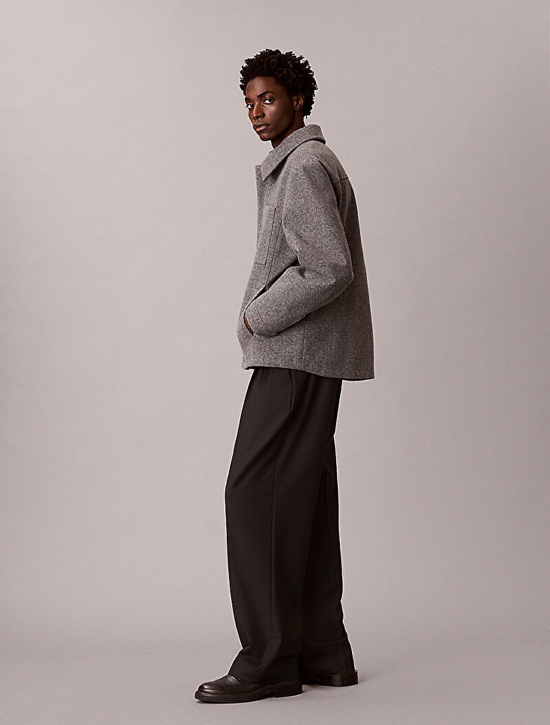 Calvin Klein Gri Renkli Erkek Filled Tech Woo Kaban