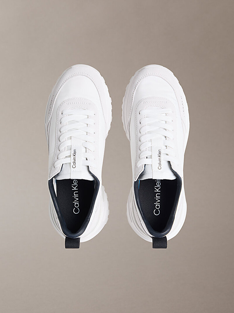 Calvin Klein Beyaz Renkli Kadın Hike Runner Naylon Sneaker
