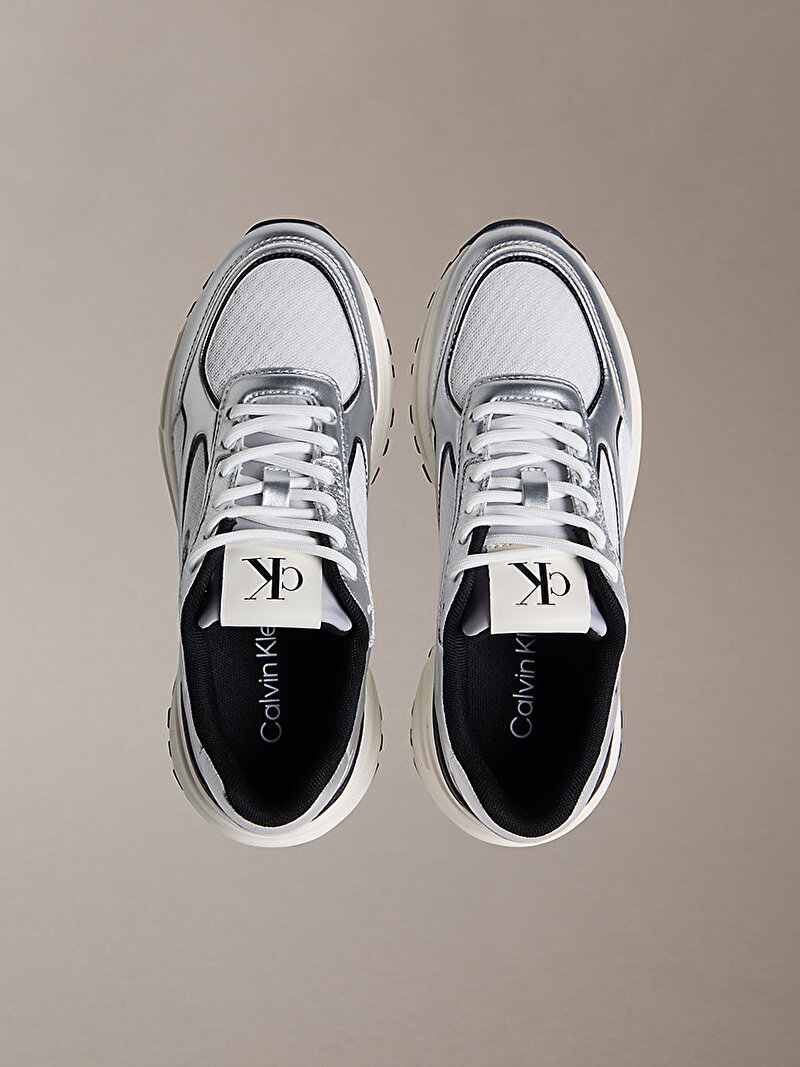 Calvin Klein Gri Renkli Kadın Hike Runner Lace Up Sneaker