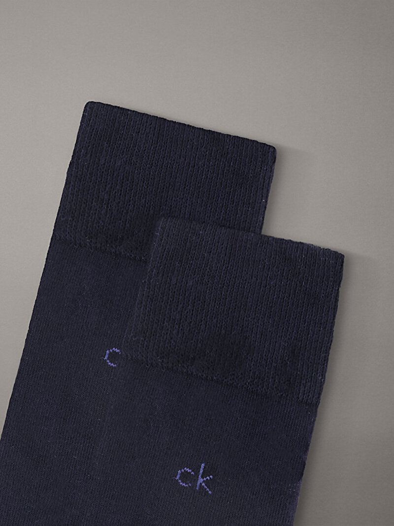 Calvin Klein Lacivert Renkli Erkek CK 3'lü Paket Çorap