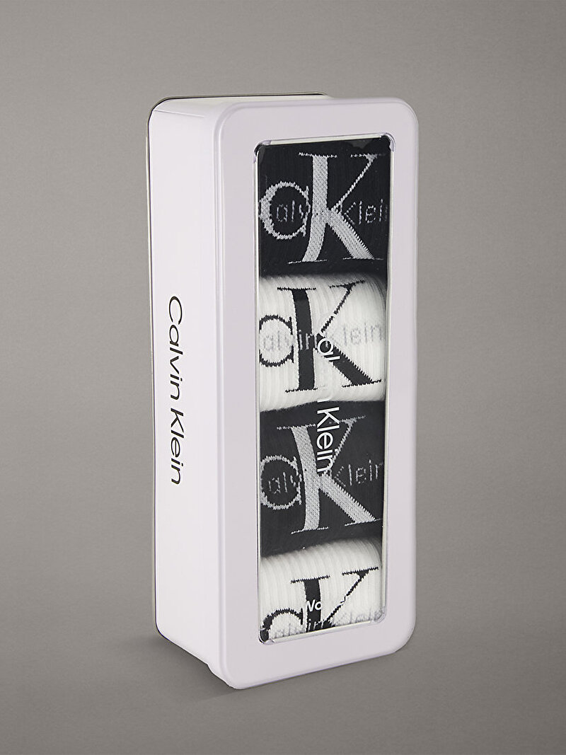 Calvin Klein Çok renkli Renkli Kadın CKJ 4'lü Paket Çorap