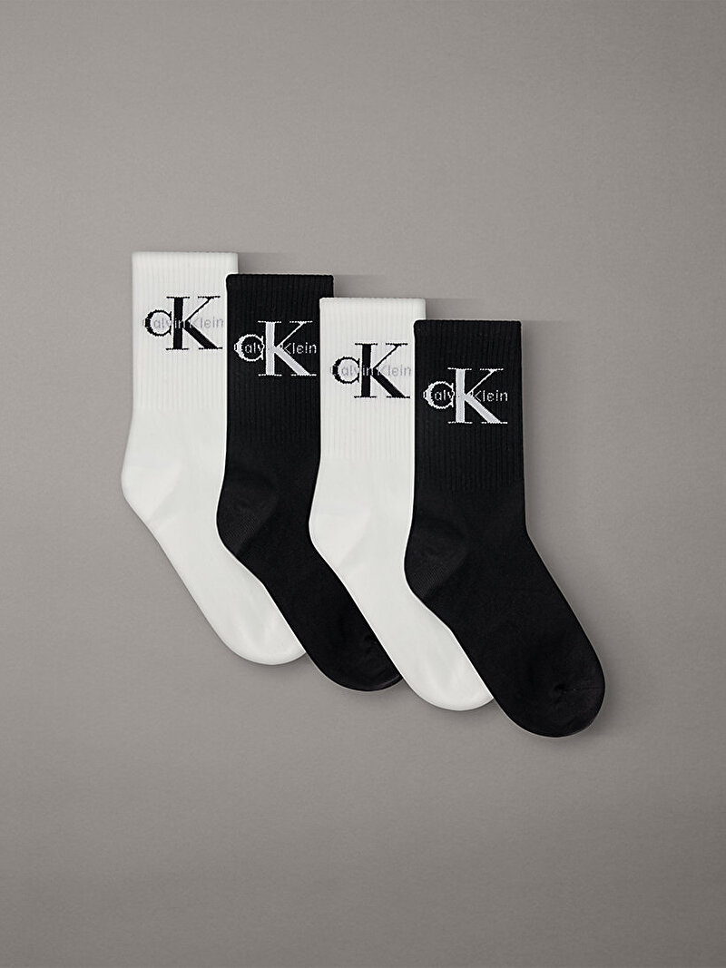 Calvin Klein Çok renkli Renkli Kadın CKJ 4'lü Paket Çorap