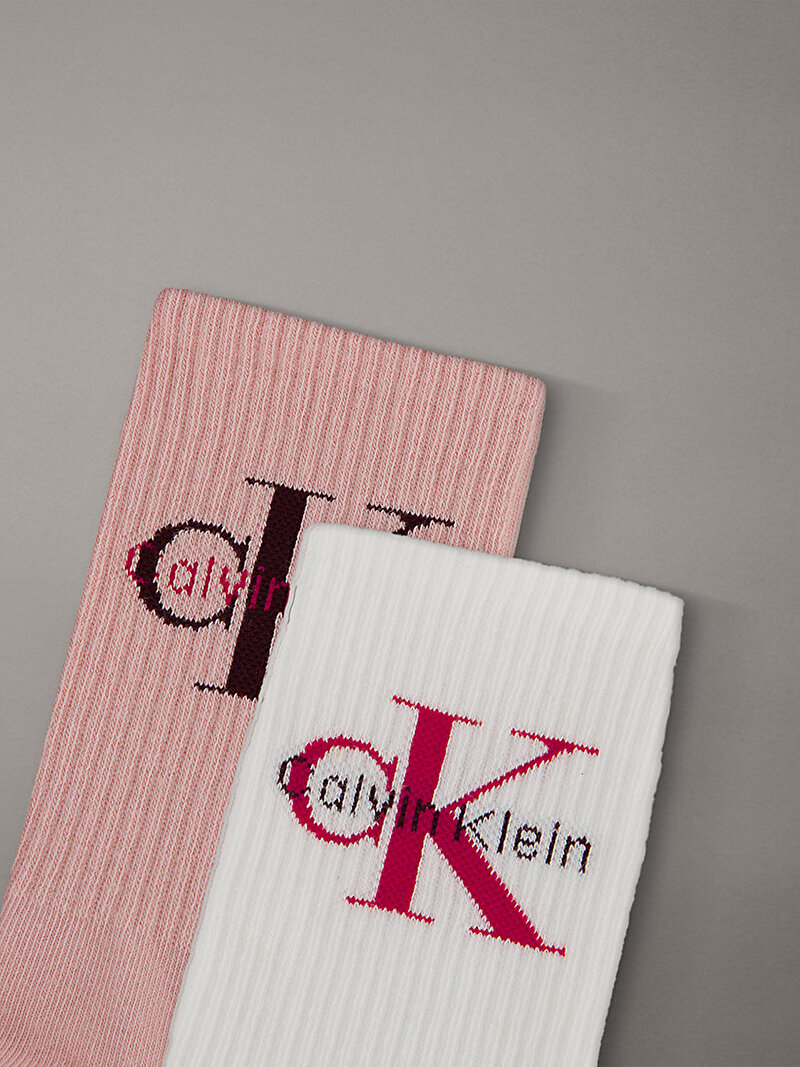 Calvin Klein Çok renkli Renkli Kadın CKJ 4'lü Paket Çorap